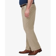 Haggar Mens Pants 44X30 Classic Non-Wrinkle Dress Stretch Beige 44