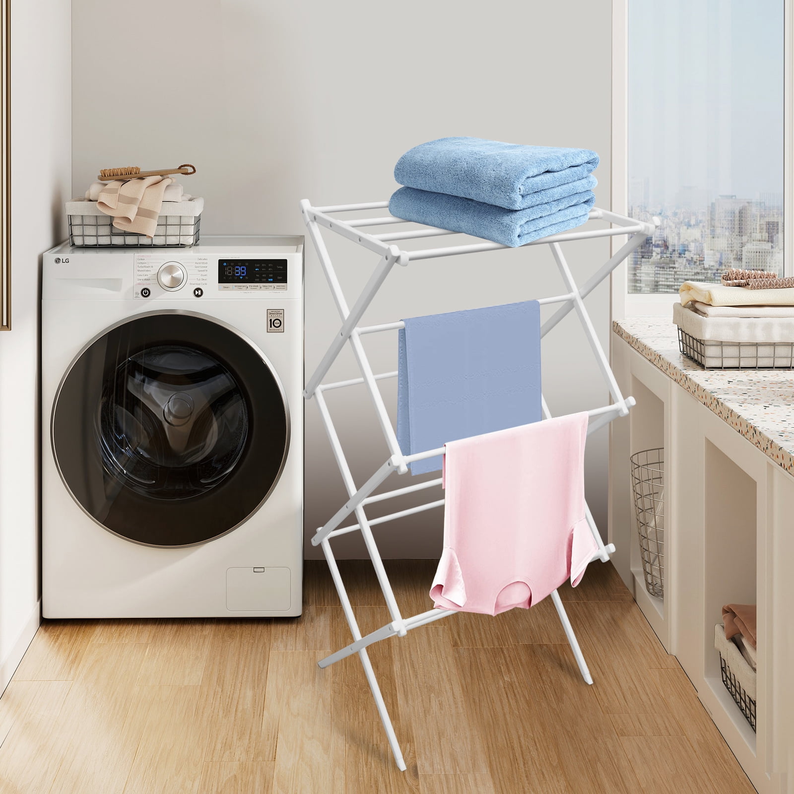 Clothes Drying Rack for Laundry Foldable Laundry Rack for Air Drying Clothing Indoor Outdoor Drying Clothes Walmart