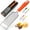 Orange, variant on Zulay Kitchen Professional Cheese Grater Stainless Steel - Durable Rust-Proof Metal Lemon Zester Grater With Handle - Flat Handheld Grater For Cheese, Chocolate, Spices, And More