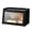 Black, variant on Large Farmhouse Bread Box with Window, Bread Storage Container for Kitchen Countertop, Black
