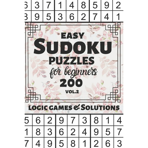 easy sudoku puzzles for beginners 200 easy sudoku logic games and solutions for kids and learners large print multiple grids halloween thanksgiving and christmas gift volume 2 paperback walmart com