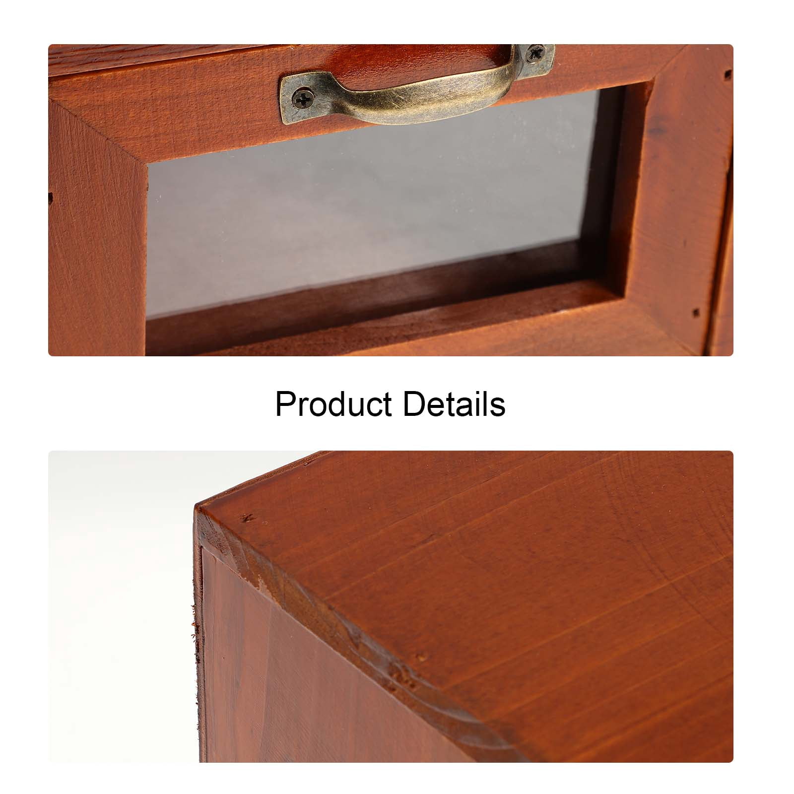 MLINS Monitor Stand Riser Desk Organizer Wooden Laptop Stand With Drawer Desktop Storage Organizer For Computer Printer Cellphone