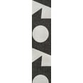 thumbnail image 3 of JONATHAN Y TUSCAN SUN 2 x 8 Runner Rug, Lucian Geometric Abstract Two-Tone - Black/Cream, TSN302A-28, 3 of 5
