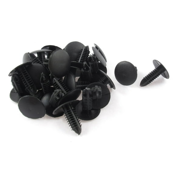 Unique Bargains Uxcell 5mm Hole Pickup Car Trim Boot Plastic Rivets Push Clip Black for （30-pack）