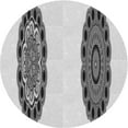 thumbnail image 1 of Ahgly Tapis d'Intérieur Lavable en Machine Carré Transitionnel Gris Platine, 3 Pieds Carré, 1 of 7