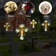 thumbnail image 5 of Luz Solar de Cruz para Jardín con Alas de Ángel Hokfirm, 5 of 7