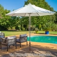 thumbnail image 4 of Gymax Base de Parasol de Patio 50 Lb Support 24 Pieds' Extérieur Carré Poignée de Marché Roue, 4 of 10