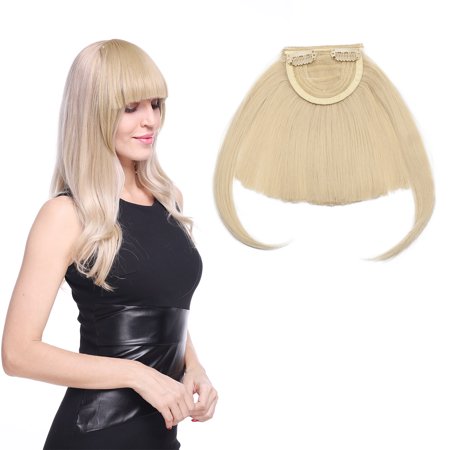 S Noilite Hair Bangs Clip In Hair Extensions Front Neat Bang