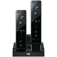 thumbnail image 1 of CTA Digital Wii Remote Dual Charge Station with 2 Rechargeable Batteries (Black), 1 of 4