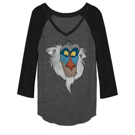 - Lion King Juniors' Rafiki Face Baseball Tee