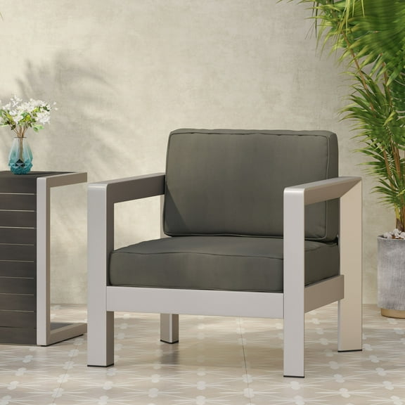 Aviara Outdoor Club Chair with Deep Seating and Low Profile Design for Patio Comfort