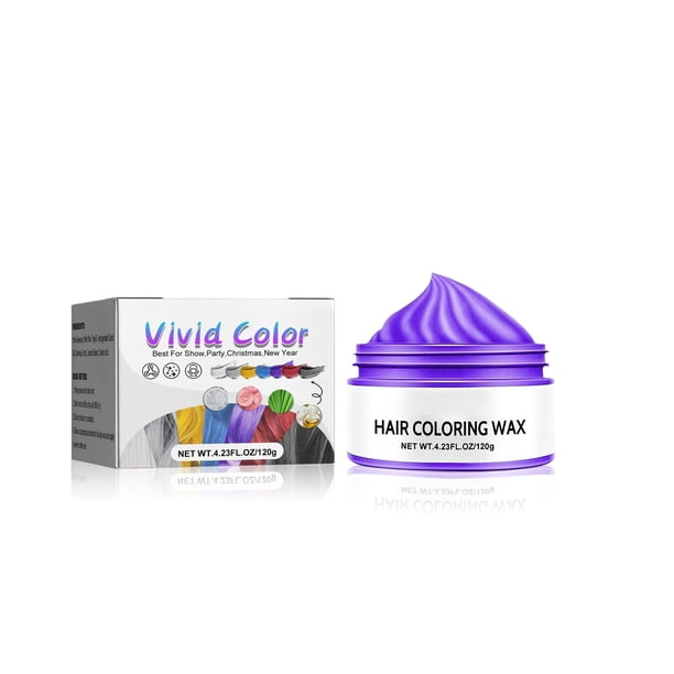 Xihbxyly Cera Colorante para El Cabello, Pomada de Cera de Color Vibrante, Ingredientes Herbales Nutritivos, Fácil Aplicación y Enjuague, Ideal para Fiestas de Cosplay, Una Experiencia Única de Peina