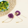 thumbnail image 4 of Uxcell Men Cloth Rose Flower Pin, Suit Lapel Stick Boutonnieres, Deep Red 1 Pcs, 4 of 6