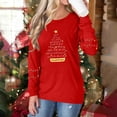 thumbnail image 6 of Christmas Shirts for Women Funny Merry Christmas Graphic T Shirts V Neck Long Sleeve Xmas Tops Blouse, 6 of 7