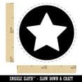 thumbnail image 2 of Star in Circle Self-Inking Rubber Stamp Ink Stamper - Pink Ink - Mini 1/2 Inch, 2 of 7
