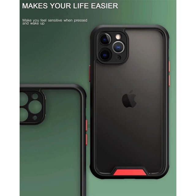 Funda de teléfono a prueba de golpes para iPhone, carcasa protectora acrílica para cámara, armadura transparente, para iPhone 13, 12, 11 Pro Max, X, XR, XS Max, 7, 14 Plus