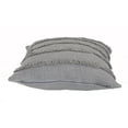 thumbnail image 5 of Laddha Home Designs Solid Striped Square Throw Pillow - 20" - Gray - Set of 4, 5 of 8