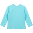 thumbnail image 3 of Lilax Girls' Round Neck Basic Long Sleeve Cotton T-Shirt Turquoise 5 Years, 3 of 8
