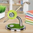 thumbnail image 3 of CAROOTU Desktop Mini Golf Pen Holder with Clock Simulation Golf Stationery, 3 of 6