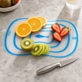 thumbnail image 6 of Cutting Board Mat Large Flexible Blue Silicone for Kitchen Prep, 6 of 7