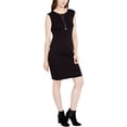 thumbnail image 1 of Rachel Roy Robe Moulante Drapée pour Femmes, Noir, Petit, 1 of 1