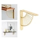 thumbnail image 4 of Soporte de estante de metal artesanal decorativo, soporte para colgar en la pared con tornillos modernos Dorado 15cm, 4 of 9