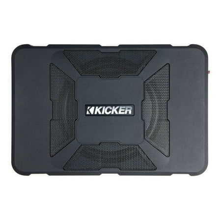 KICKER - Hideaway 8" Subwoofer with Enclosure and Integrated 150W Amplifier - Black