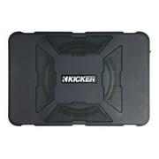 Kicker Wireless Compact Powered Car Subwoofer, Black, 8