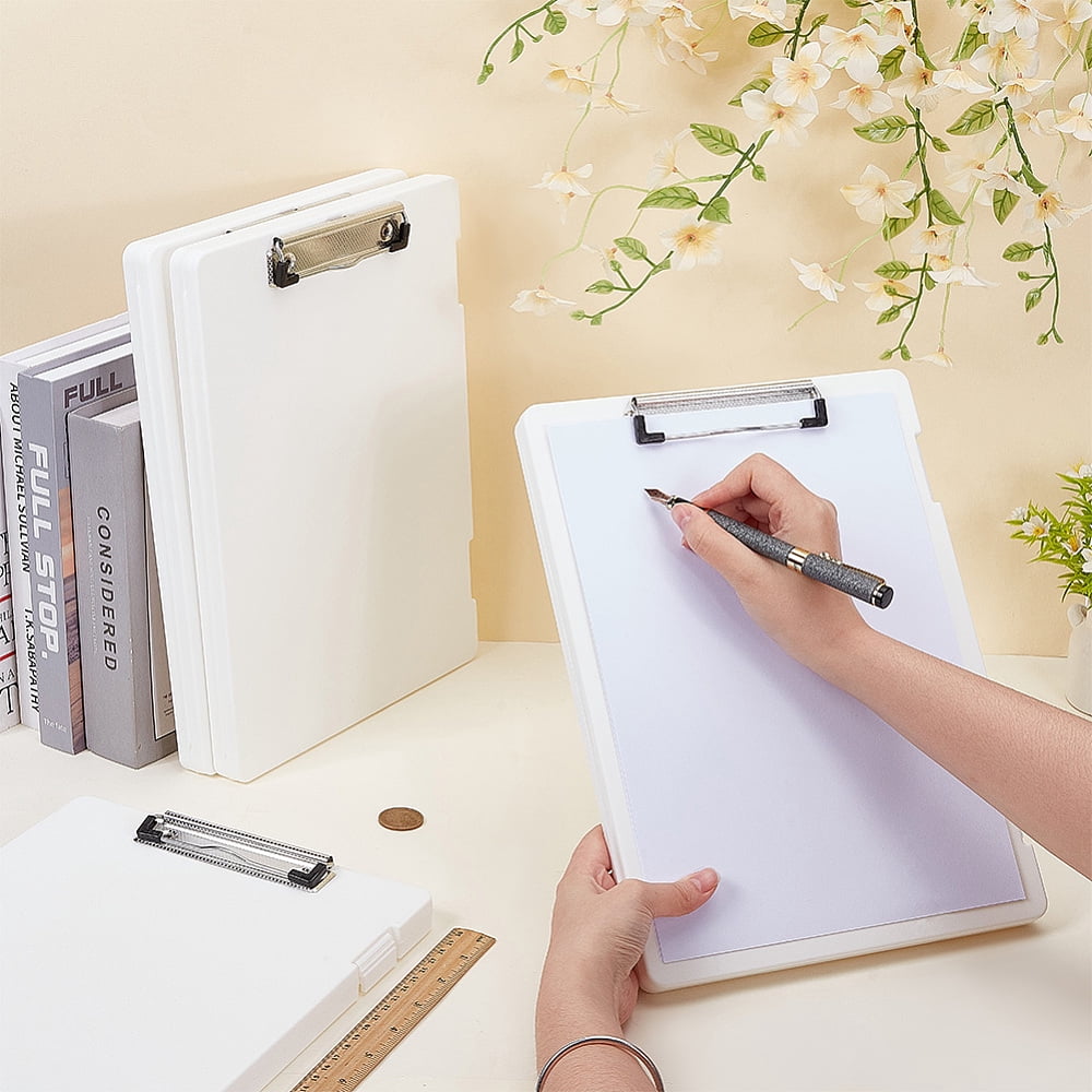 Plastic Clipboards Storage Box Writing Pad Rectangle White 325x235x25mm Inner Diameter: 320x230mm for making