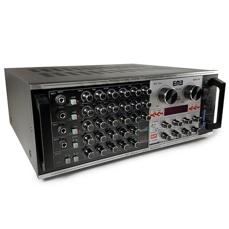 EMB Professional EBK47 1400W Karaoke Echo Power Mixing Amplifier DSP effect/USB/SD/MP3/WMA