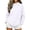 White, variant on Xaqiouau Mock Neck Sweatshirts for Women Oversized Pullover Long Sleeve Casual Tops Soft Comfy Loose Fit Fleece Hoodie Sweatshirt Fall Winter Clothing
