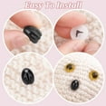 thumbnail image 4 of 50Pcs Plastic Safety Noses 5 Sizes Black Plastic DIY Dog Nose Craft Nose with Washers Dog Safety Noses, 4 of 9
