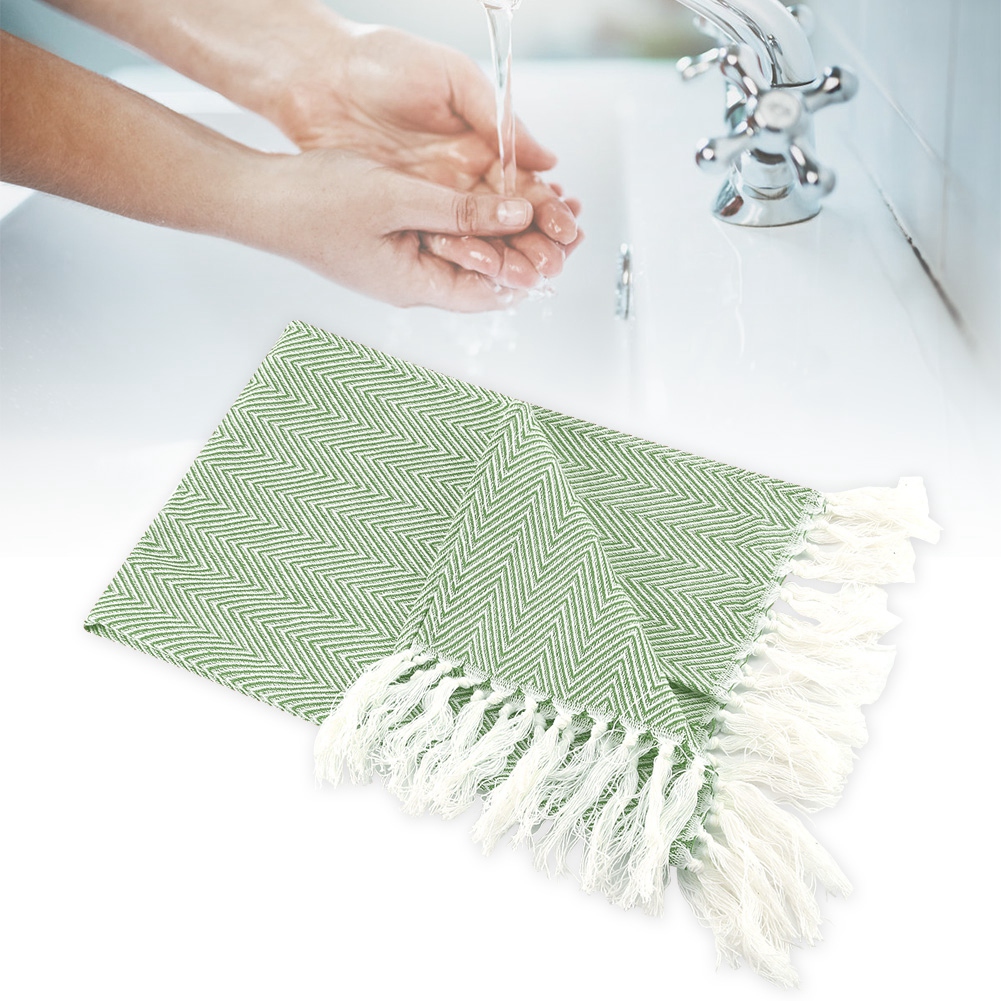 Mgaxyff Tassels Towel, Dish Towels, Tassels Cotton Hand Towel Washcloth