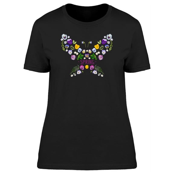 Spring Floral Butterfly Tee Women's -Image by Shutterstock