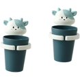thumbnail image 1 of 2 vasos para enjuague bucal, soporte para cepillo de dientes para niños, taza de pared para cepillo de dientes,bonito soporte para cepillo de dientes azul, 15 x 10 x 10 cm., 1 of 5