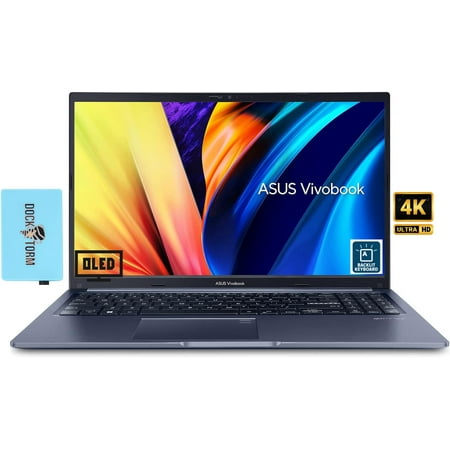 ASUS OLED VivoBook 16X 16.0 4K Business Laptop (12th Gen 14-Core Intel i7-12700H, 24GB RAM, 4TB SSD, Backlit KYB, FP Reader, WiFi 6, BT 5.2, HD Webcam, Win11Home) w/Dockztorm Hub