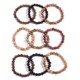 thumbnail image 4 of Nvzi Pulsera elástica ligera con cuentas de madera, estilo E, 4 of 5