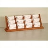 Wooden Mallet 12 Pocket Business Card Holder in Medium Oak