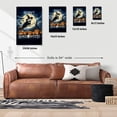 thumbnail image 5 of Happy Halloween Old English Sheepdog Witch Pumpkins Bats Vertical Matte Canvas Poster Dog Lover Wall Art Home Decor - 13012, 5 of 5