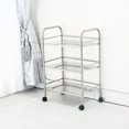 thumbnail image 4 of Fichiouy 3-Tier Kitchen Storage Cart Microwave Oven Rack Utility Workstation Stand Shelf with Wheel, 4 of 8