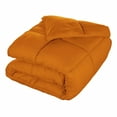 thumbnail image 2 of Superior Solid Comforter Down Alternative Bedding, Full/Queen, Dusty Orange, 2 of 13
