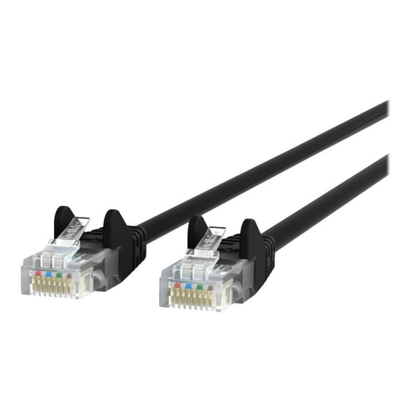 Belkin 3ft CAT6 Ethernet Patch Cable Snagless, RJ45, M/M, Black - Patch cable - RJ-45 (M) to RJ-45 (M) - 3 ft - CAT 6 - snagless - black - for Omniview SMB 1x16, SMB 1x8; OmniView SMB CAT5 KVM Switch