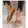 thumbnail image 2 of Women Sandals Summer Shoes for Women Wedge Sandals Medium Heels Zapatos Mujer Platform Slippers Women Summer Footwear, 2 of 4