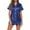 Blue, variant on Cathalem Women's Pajama Sets Plus Size Womens 2 Piece Lounge Sets Pajama Tops Sleepwear Sweatsuits Matching Shorts(Green,XL)
