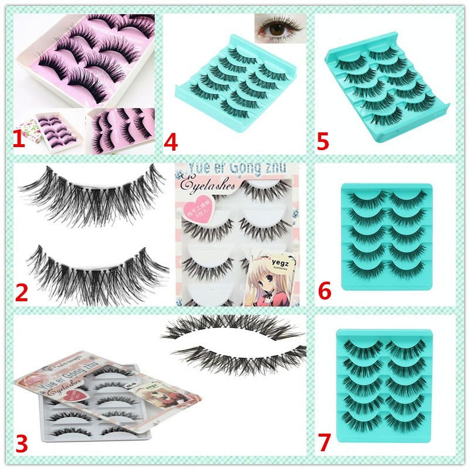 Nay Lashes Couture Eyelashes 30mm Lashes Pack Long Wispy Lashes Short Lashes 3d Individual Extensions 14 16 18 Lashes Clusters Cosmetics Brush False Eyebrows for Women Light Human Eyelashes Natural