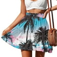 thumbnail image 2 of Light Royal Blue Womens Hawaiian Tropical Mini Petite Floral Graphic Loose Fit Skorts for Ladies Spandex Beach Brunch 2025 Clothing Fashion Y2K L, 2 of 6