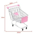 thumbnail image 3 of Carrito de Compras, Carrito de Mano de Supermercado con Asiento, Ruedas Rodantes, , , Juego de Imaginación, Juguete, Tamaño M Rosado Baoblaze Mini Carro, 3 of 8