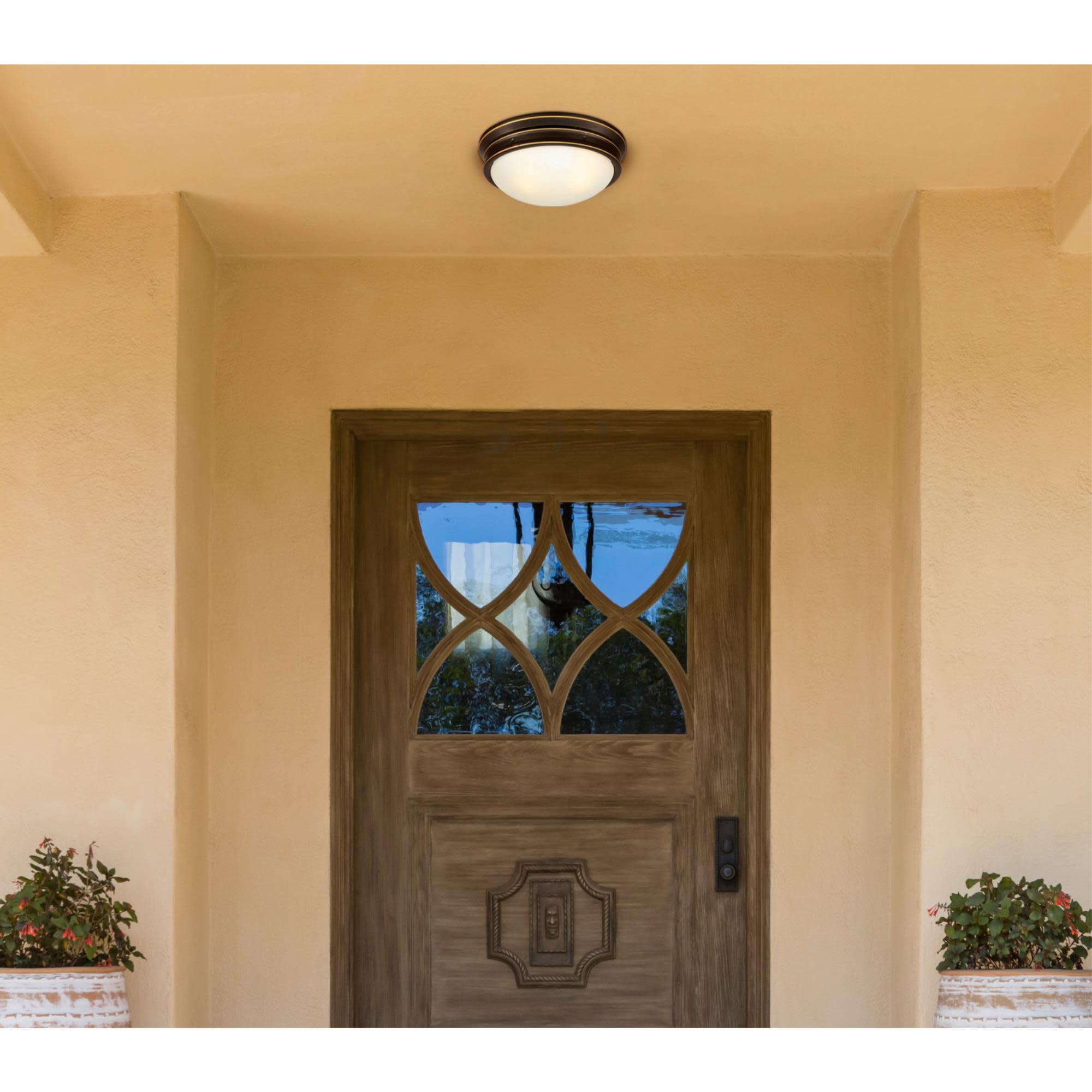 Westinghouse 6370600 Meadowbrook 2 Light 13" Wide Led Flush Mount Bowl Ceiling Fixture -