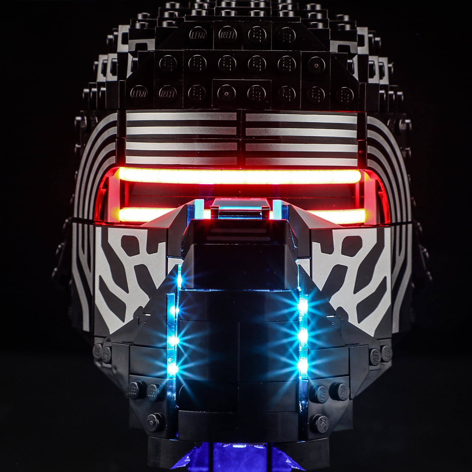 QC Ltbrcik Led Light Kit Lighting Set Compatible With The Lego Kylo Ren Helmet 75415 Building Blocks Without Lego Set