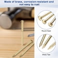 thumbnail image 2 of Uxcell 200-Pack Clavos Pequeños, 1.2mm x 8mm Clavos de Latón Hardware Cabeza Redonda, 2 of 6